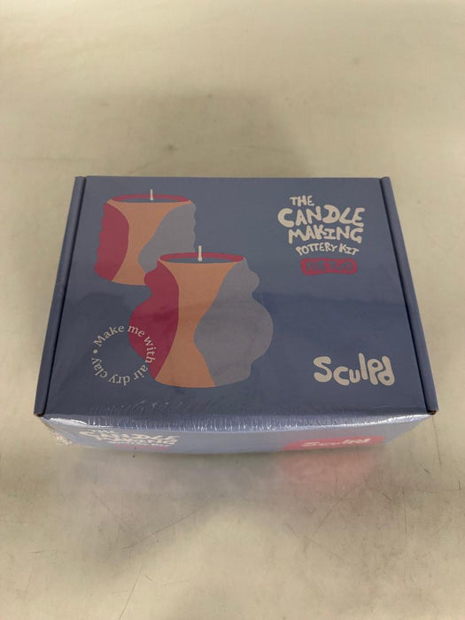 Sculpd Candle Making Pottery Kit For Adults With Air Dry Clay And Acrylic Paint Set,