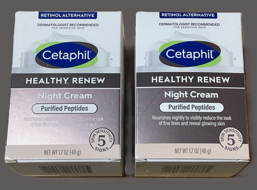 2 PACK!!!!! Cetaphil Healthy Renew Night Face Cream - 1.7oz