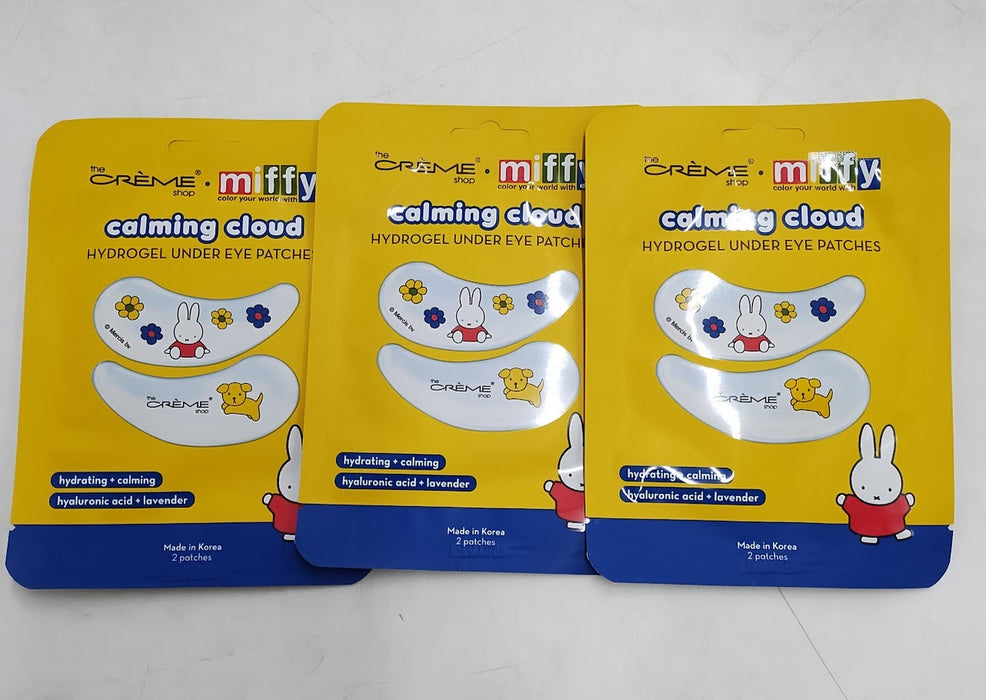 3 PACK!!! MIFFY Calming Cloud Hydrogel Under Eye Patches By ECOR