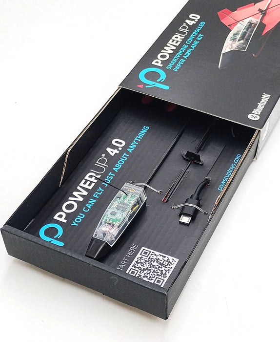 POWERUP 4.0 Smartphone Controlled Paper Airplane Kit, RC Controlled