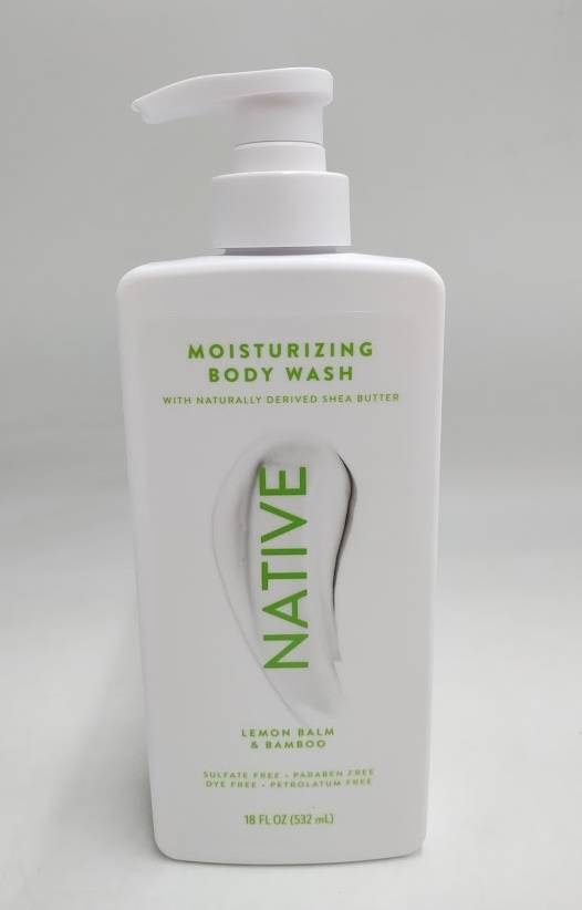 Native Moisturizing Shea Butter 24hr Hydration Body Wash - Lemon Balm & Bamboo