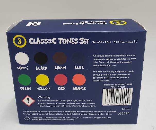 Sculpd Acrylic Paint Set