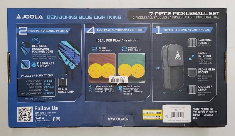 Joola Ben Johns Blue Lightning Pickleball Paddle Set SEE DETAILS