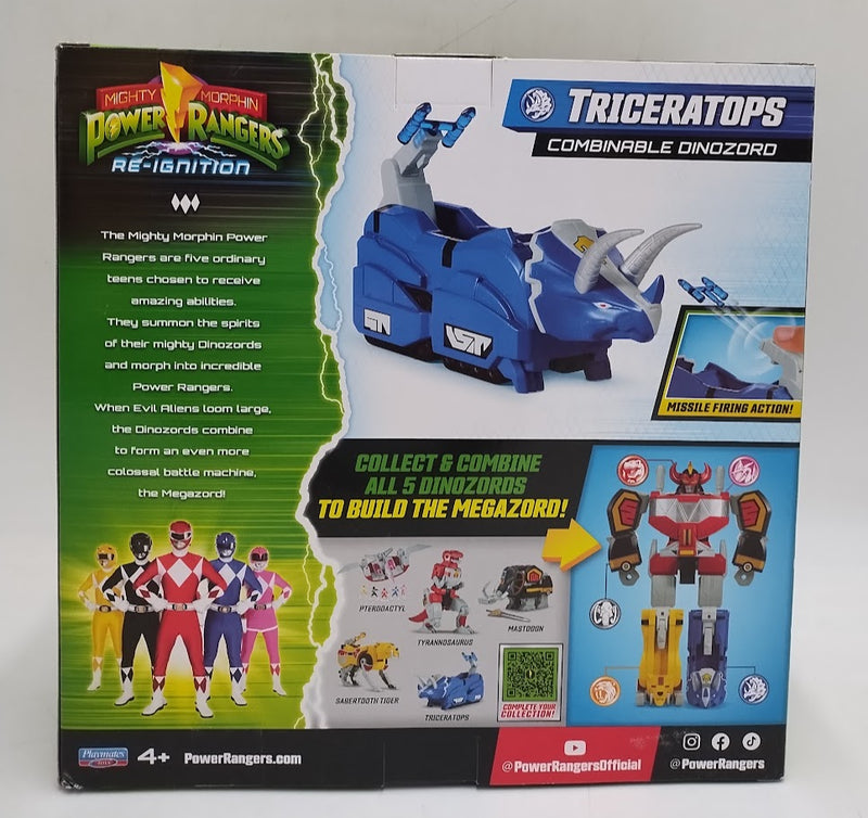 Mighty Morphin Power Rangers Re-Ignition Triceratops Dinozord SEE DETAILS