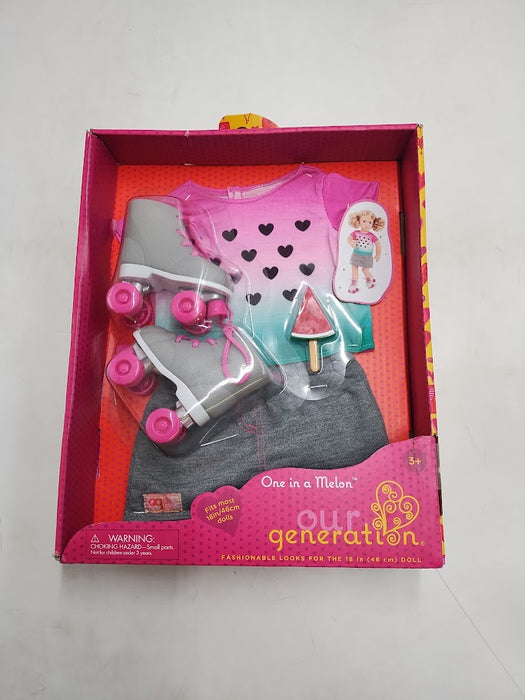 Our Generation One in a Melon with Roller Blades Fashion Outfit for 18" Dolls SEE DETAILS