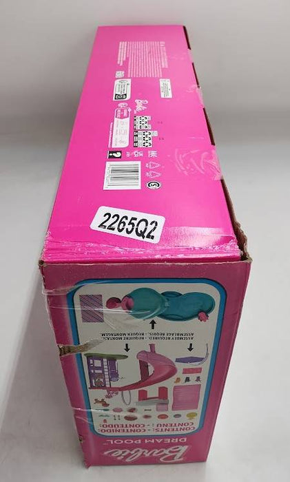 Barbie Dream Pool Playset with Slide & Bubbling Hot Tub SEE DETAILS