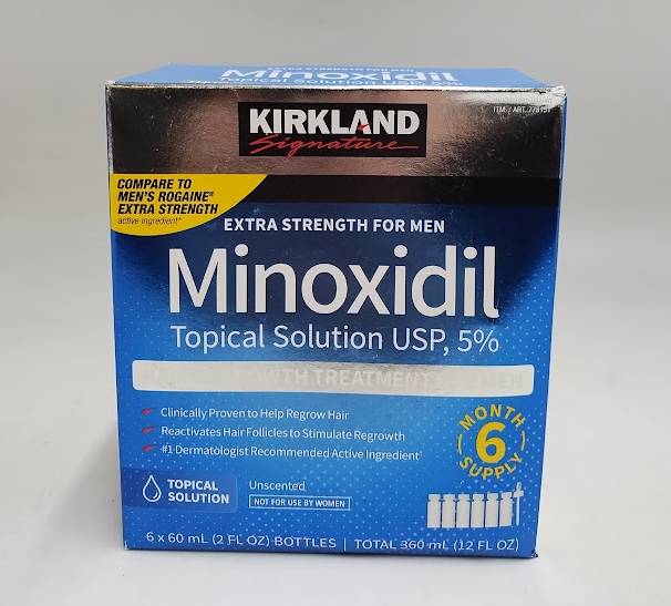 Kirkland Minoxidil 5% Extra Strength Hair Loss Regrowth Treatment Men 04/2027