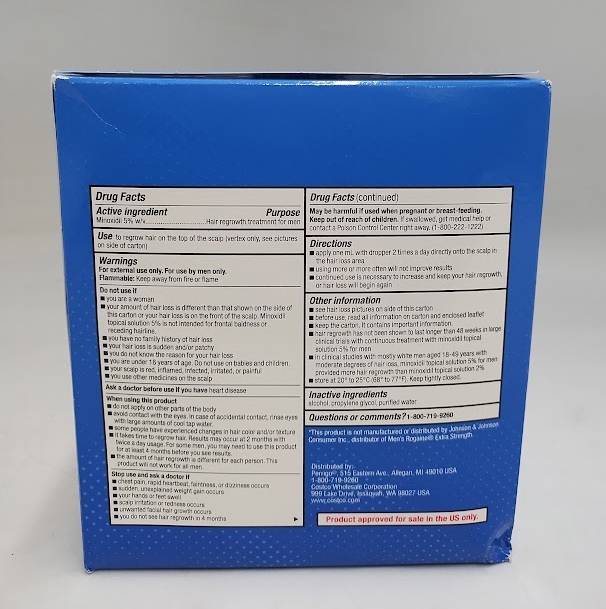 Kirkland Minoxidil 5% Extra Strength Hair Loss Regrowth Treatment Men 04/2027
