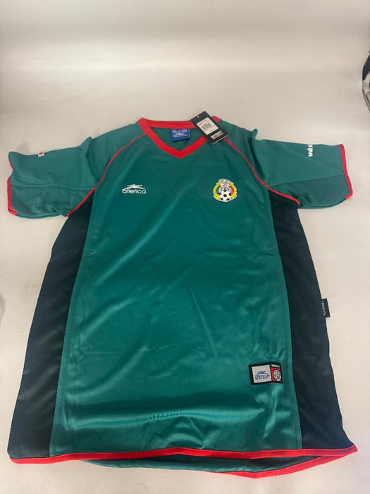 Mexico Soccer Jersey Green and Red Large--Unbranded