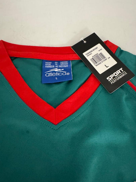 Mexico Soccer Jersey Green and Red Large--Unbranded