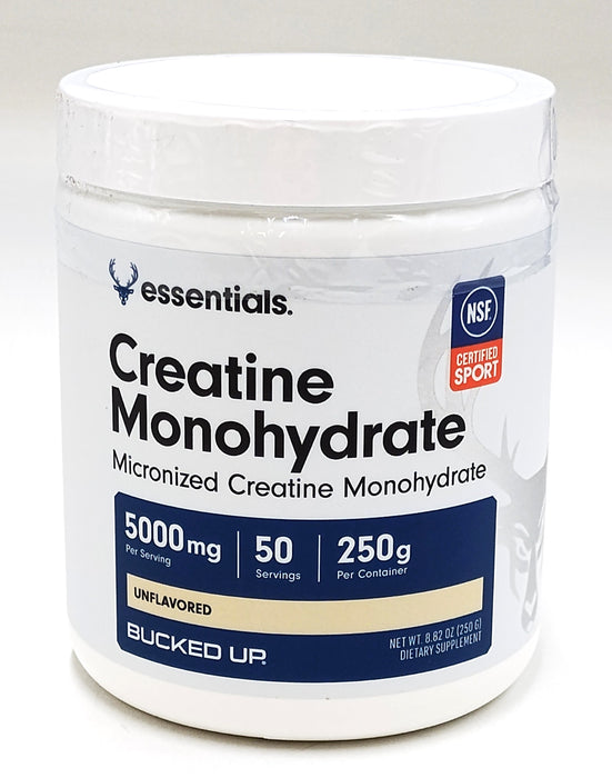 Bucked Up Creatine Monohydrate Supplement Powder - Unflavored - 8.82oz EXP: 6/28
