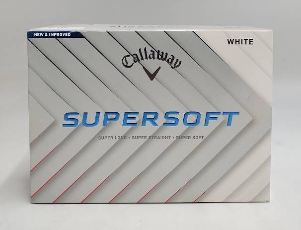 Callaway Supersoft Golf Balls 12pk - White: Rubber Core, Ionomer Shell, Age 13+