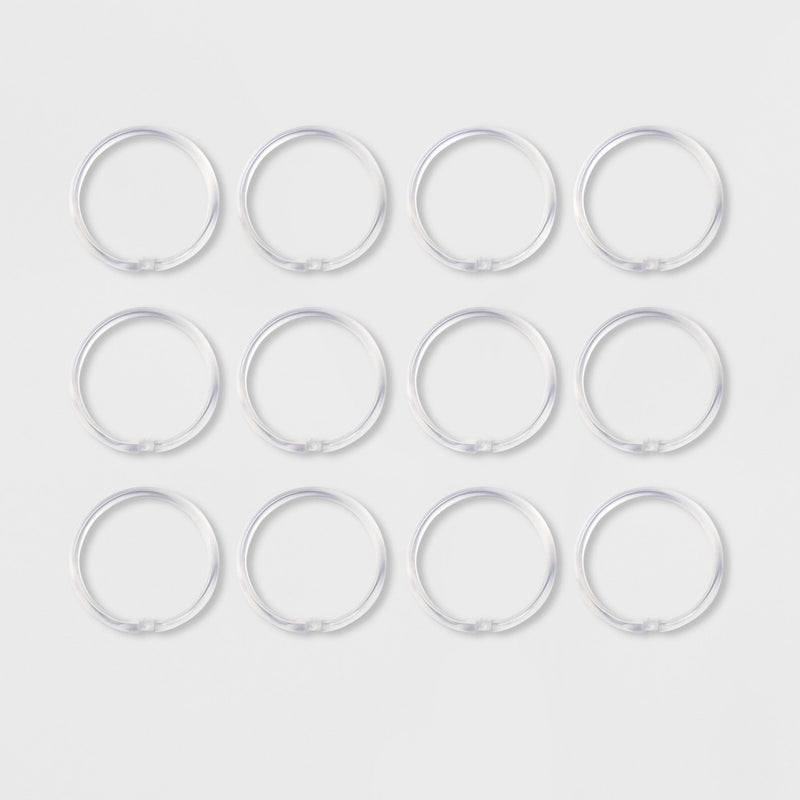 Plastic Shower Rings Clear - Room Essentials