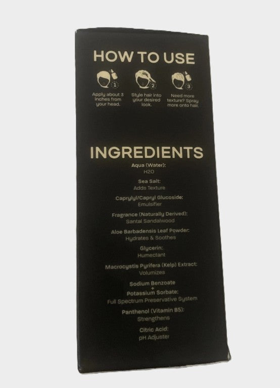 BASED Sea Salt Spray, Natural Finish Sea Salt Spray For Hair, 6.8 Oz (Pack Of 1)