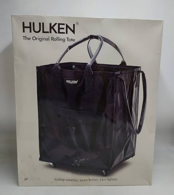 HULKEN Original Rolling Tote Bag Large Black SEE DETAILS (LOCAL PICKUP ONLY)