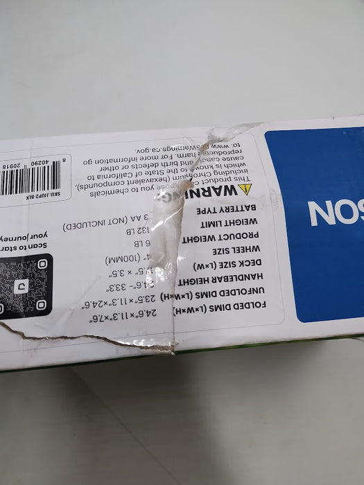 Jetson Jupiter 2.0 Kids' Kick Scooter with LED Lights - Black: Aluminum Frame, Adjustable Handlebar (LOCAL PICKUP ONLY)