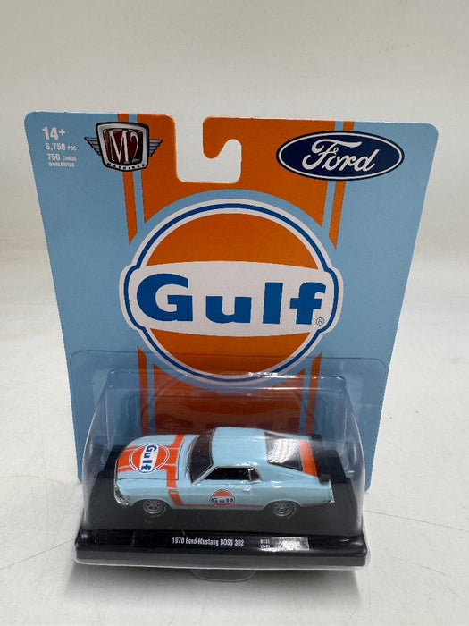 1/64th M2 Machines Auto Drivers R106 Gulf 1970 Ford Mustang Boss 302