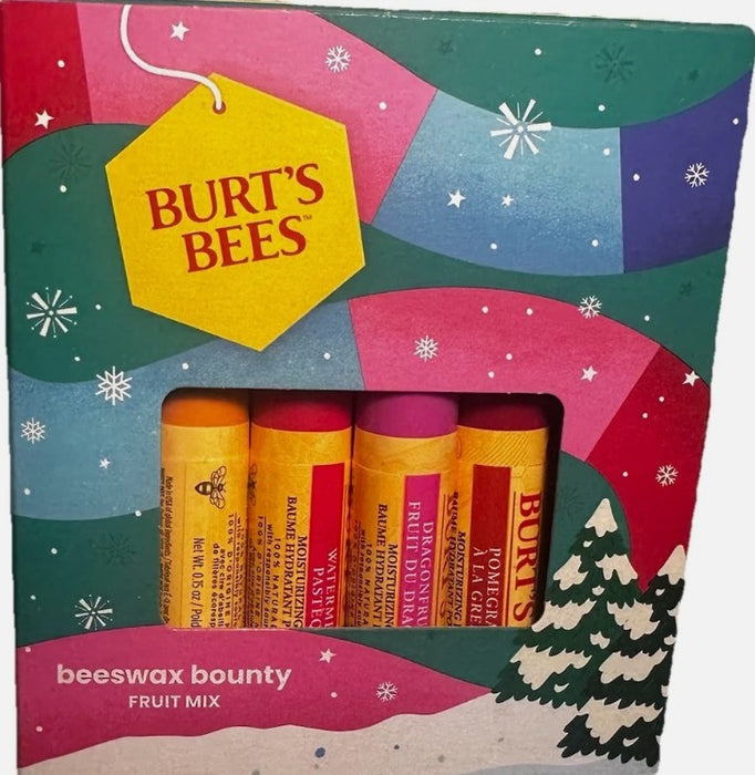 Burt's Bees Limited Edition Beeswax Bounty Lip Balm Set - Fruit Mix - 4ct - 2025