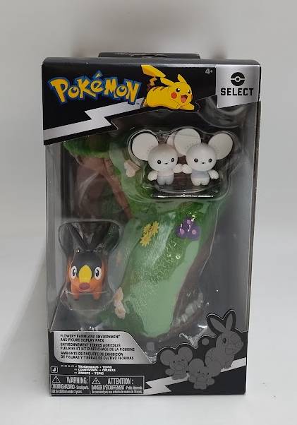 Pokemon Select 6'' Flowery Farmland with Tandemaus Environment Figure pack