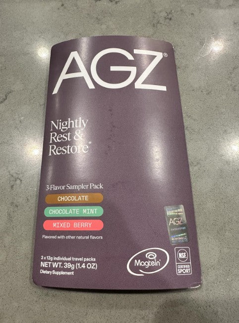 AG1 AGZ Sleep Drink Sampler – 3-Serving Flavor Pack BBD: 12/2026