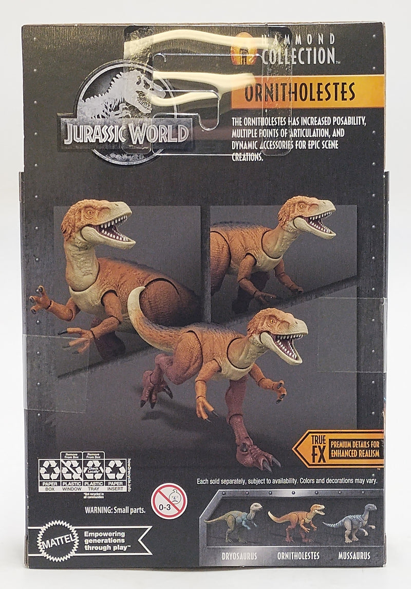 Jurassic World Hammond Collection Ornitholestes Dinosaur Figure, Deluxe Design and 18 Articulations