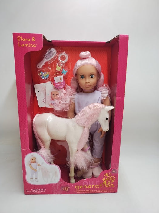 Our Generation Elara & Lumina 18" Doll & Foal Hair Play Set SEE DETAILS