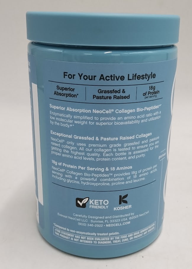 Neocell Collagen Bio-Peptides Powder | 10Oz | EXP: 10/2029