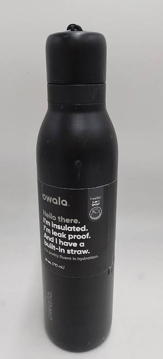 Owala 24oz FreeSip Twist Water Bottle - Very Very Dark READ DESCRIPTION