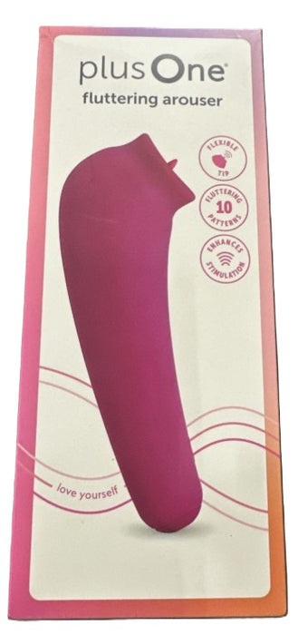 plusOne Fluttering Arouser Waterproof Clitoral Stimulator 843445029553