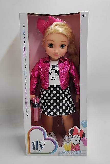 Disney ILY 4ever 18" Minnie Doll Pink Jacket Blonde Hair/Brown Eyes SEE DETAILS