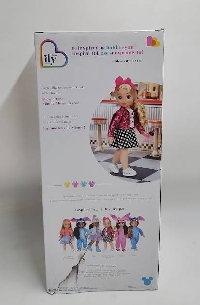Disney ILY 4ever 18" Minnie Doll Pink Jacket Blonde Hair/Brown Eyes SEE DETAILS