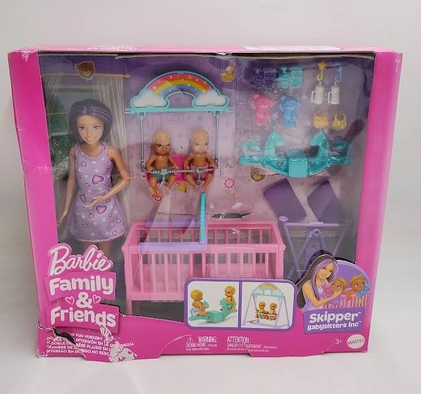 Barbie Skipper Babysitter Doll with Twin Nursery Playset SEE DETAILS
