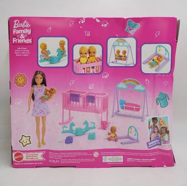 Barbie Skipper Babysitter Doll with Twin Nursery Playset SEE DETAILS
