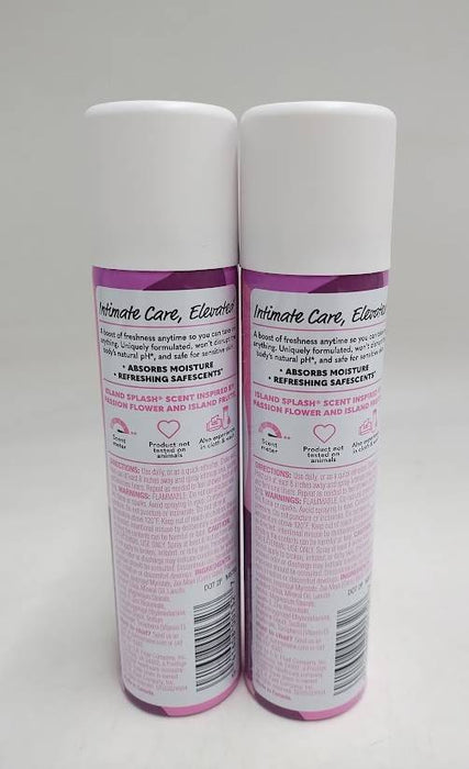 LOT OF 2!! Summer's Eve Feminine Freshening Spray - Island Splash - 2oz