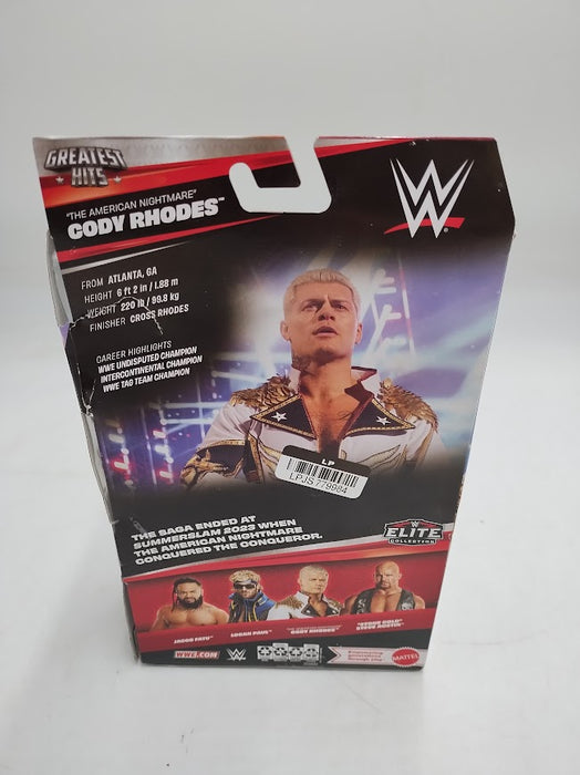 WWE Elite Cody Rhodes Action Figure, Greatest Hits 2025 Set, 6" SEE DETAILS