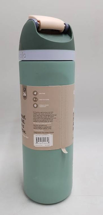 Owala 24oz FreeSip Stainless Steel Water Bottle - Misty Meadow READ DESCRIPTION