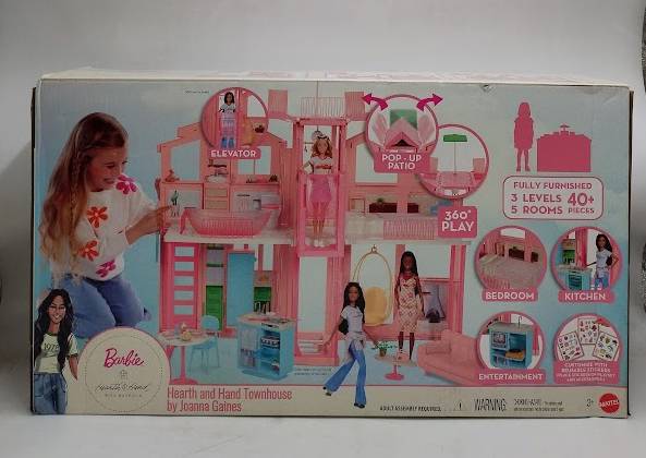 Barbie Hearth & Hand Townhouse Playset with 3 Levels & 40+ Pieces (LOCAL PICKUP ONLY)