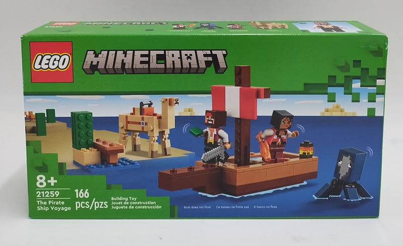 LEGO Minecraft The Pirate Ship Voyage Boat Toy Playset 21259 SEE DETAILS