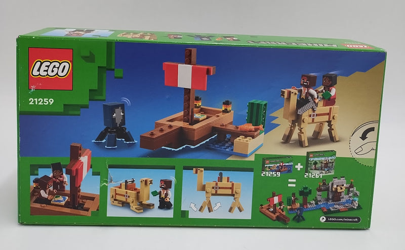 LEGO Minecraft The Pirate Ship Voyage Boat Toy Playset 21259 SEE DETAILS