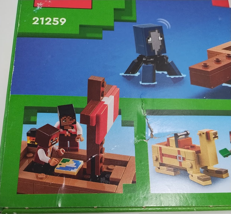 LEGO Minecraft The Pirate Ship Voyage Boat Toy Playset 21259 SEE DETAILS