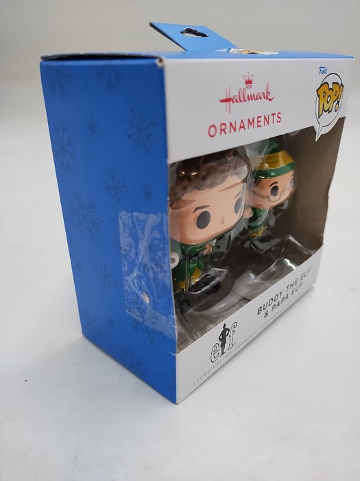 Hallmark Resin Figural Pop and Buddy and Papa Elf SEE DETAILS