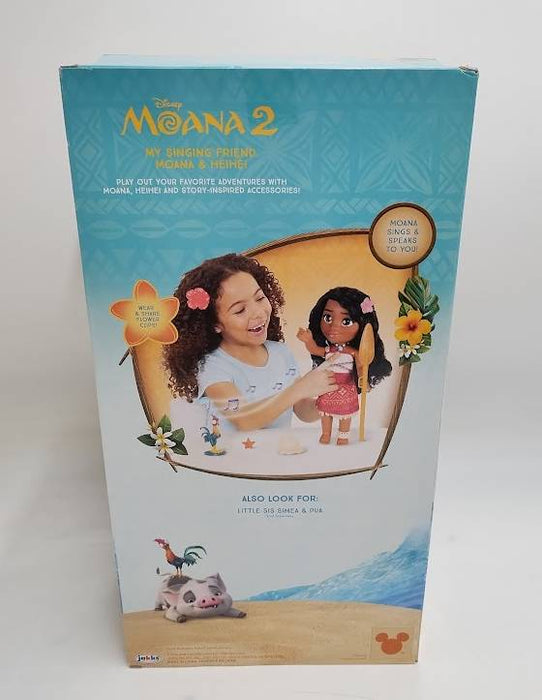 Disney Moana 2 My Singing Friend 14" Moana Doll & Heihei SEE DETAILS