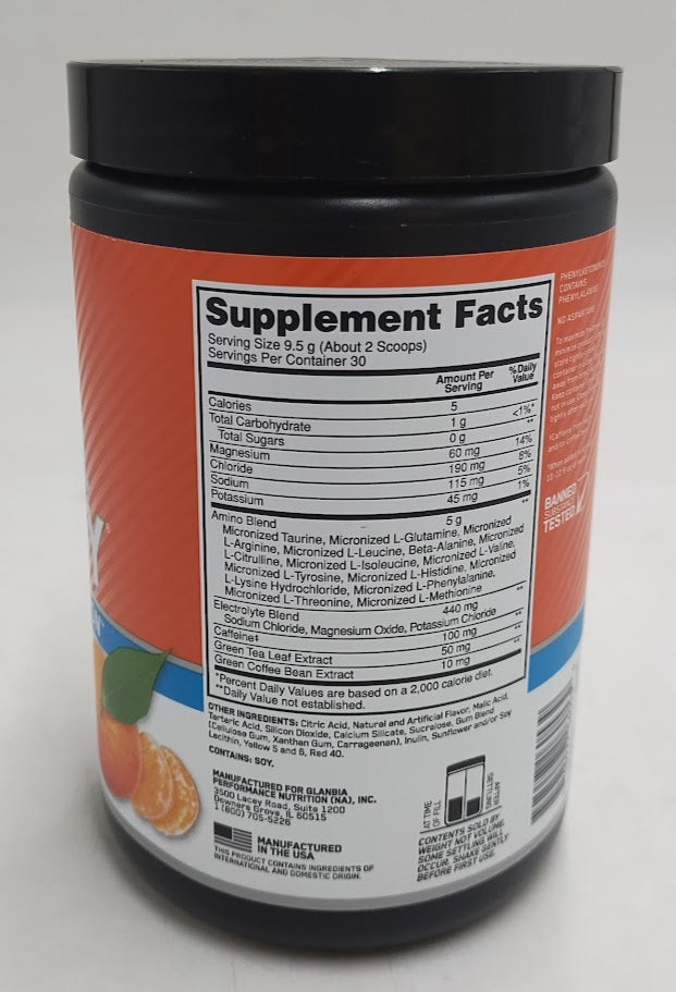 Optimum Nutrition Amino Energy + Electrolytes Tangerine - 10.05oz EXP: 04/27 +