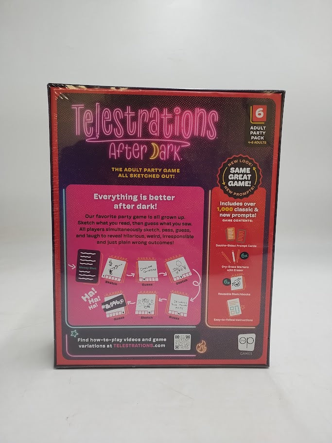 The Op Games Telestrations After Dark 6 Player Game