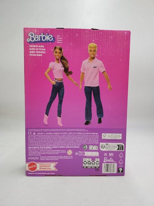 Barbie Fashion Jeans Doll 2pk, Barbie and Ken in Flashback Playback Collection for Mattel 80th Anniversary