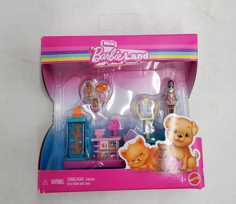 Barbie Mini Barbie Land Collectible Playsets with 1.5" Doll