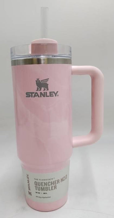 Stanley 30oz Flowstate Quencher Tumbler Pink Amethyst Calacatta READ DESCRIPTION