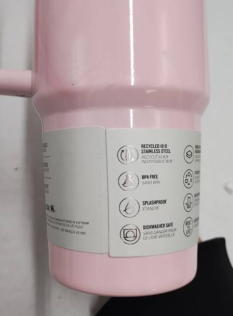 Stanley 30oz Flowstate Quencher Tumbler Pink Amethyst Calacatta READ DESCRIPTION