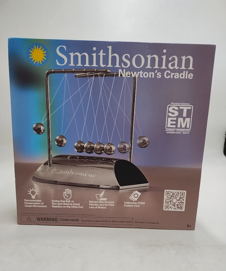 Smithsonian Newton's Cradle: Physics Learning Kit for 3rd Grade with Instruction Guide