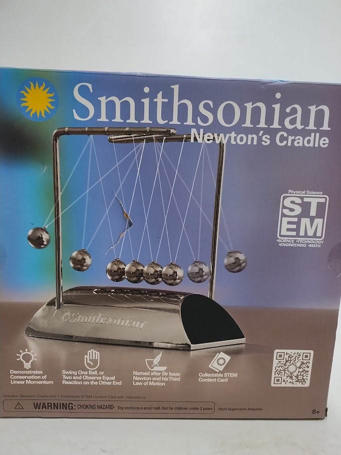Smithsonian Newton's Cradle: Physics Learning Kit for 3rd Grade with Instruction Guide